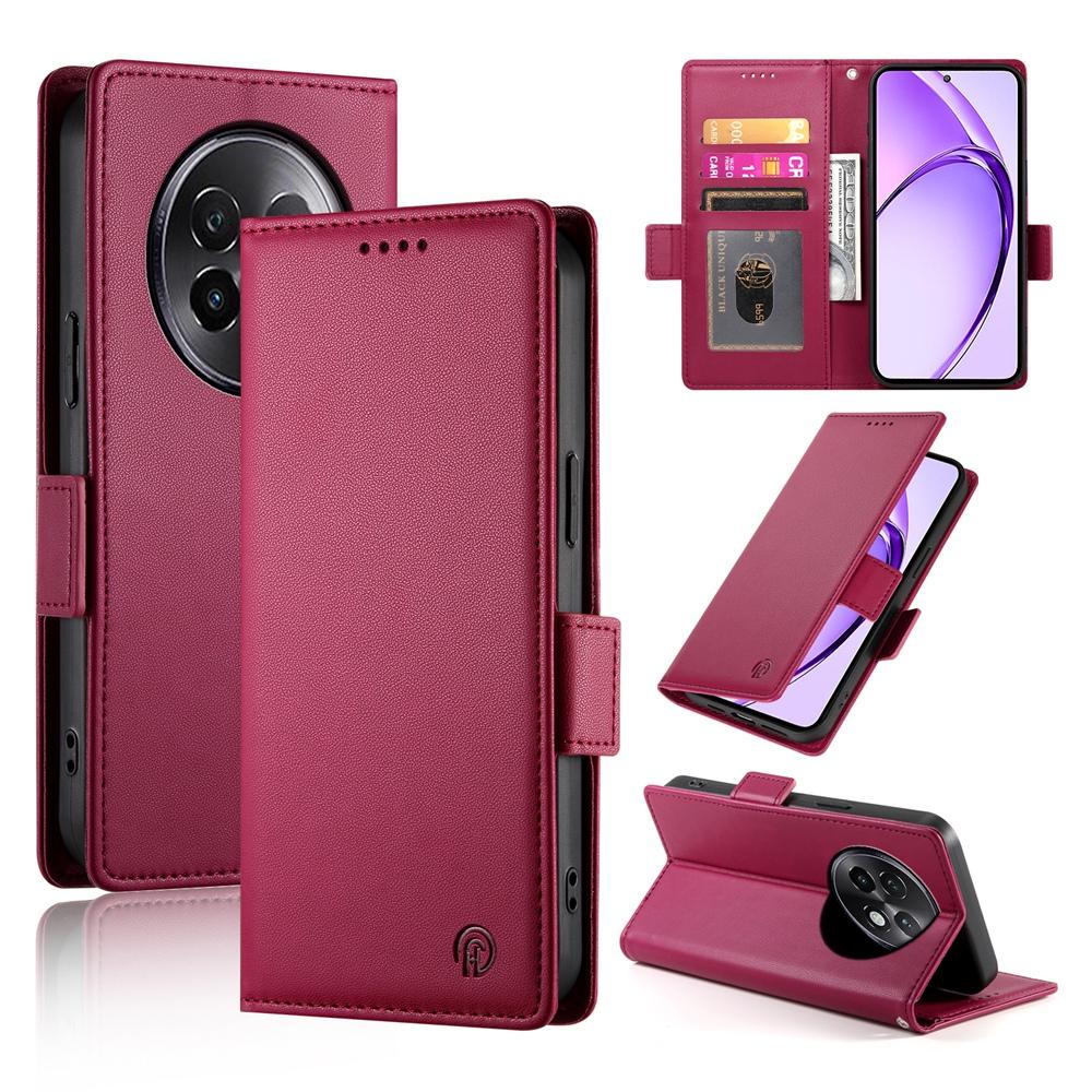 Realme 13+ Magnetic Leather Wallet Case with Card Slots, Stand Function & Full Protection