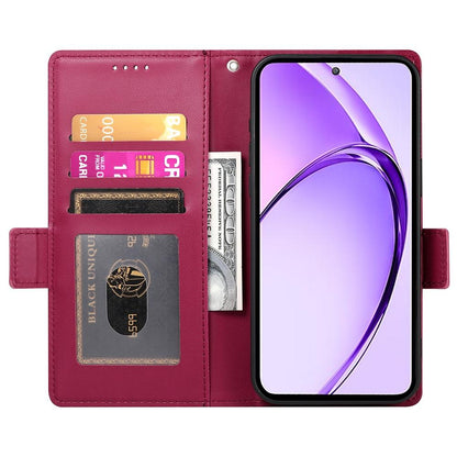 Realme 13+ Magnetic Leather Wallet Case with Card Slots, Stand Function & Full Protection