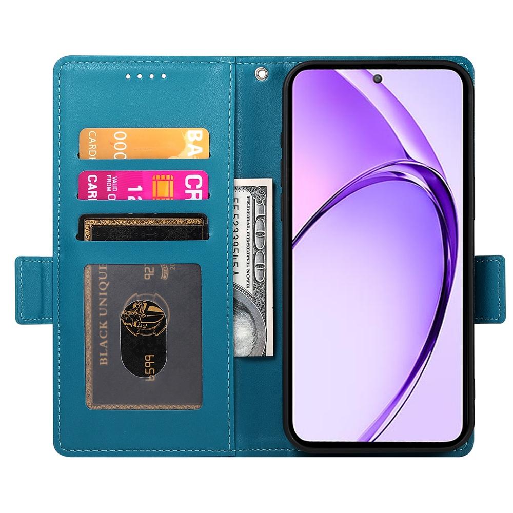 Realme 13+ Magnetic Leather Wallet Case with Card Slots, Stand Function & Full Protection