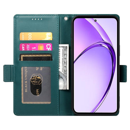 Realme 13+ Magnetic Leather Wallet Case with Card Slots, Stand Function & Full Protection