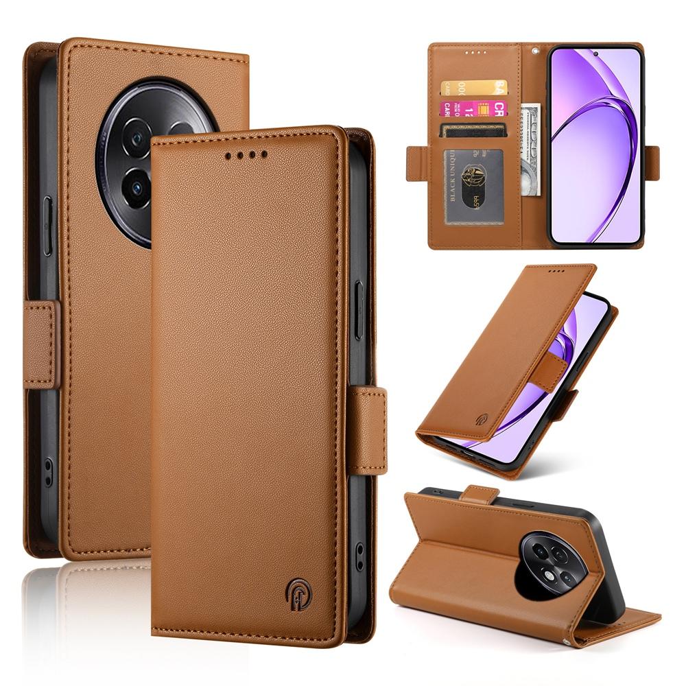 Realme 13+ Magnetic Leather Wallet Case with Card Slots, Stand Function & Full Protection