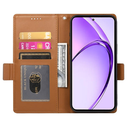 Realme 13+ Magnetic Leather Wallet Case with Card Slots, Stand Function & Full Protection