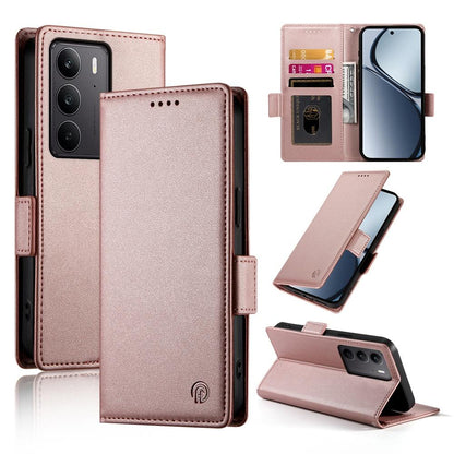 Realme C75 Magnetic Leather Wallet Case with Card Slots, Stand Function & Full Protection