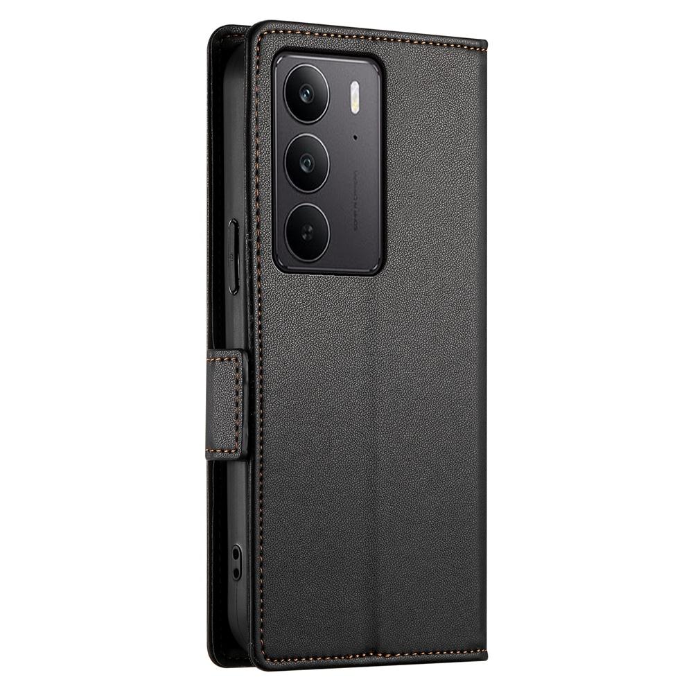 Realme C75 Magnetic Leather Wallet Case with Card Slots, Stand Function & Full Protection