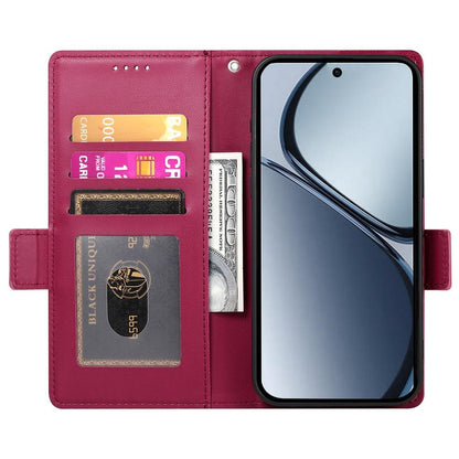 Realme 14x Magnetic Leather Wallet Case with Card Slots, Stand Function & Full Protection