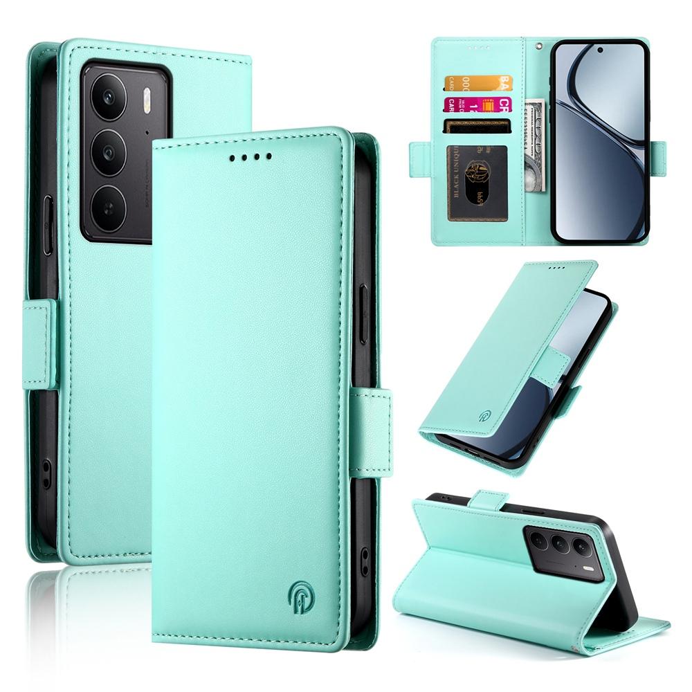 Realme C75 Magnetic Leather Wallet Case with Card Slots, Stand Function & Full Protection