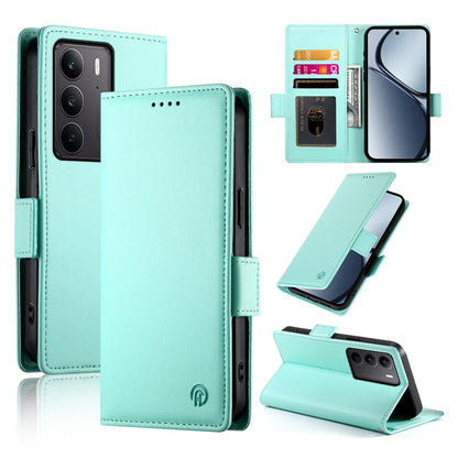 Realme 14x Magnetic Leather Wallet Case with Card Slots, Stand Function & Full Protection