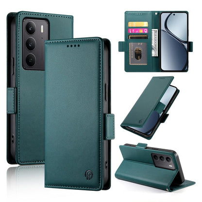 Realme C75 Magnetic Leather Wallet Case with Card Slots, Stand Function & Full Protection