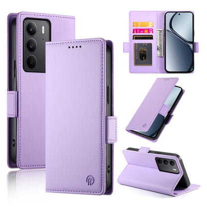 Realme 14x Magnetic Leather Wallet Case with Card Slots, Stand Function & Full Protection