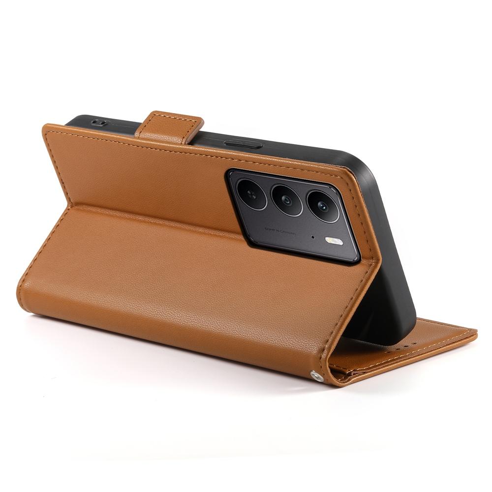 Realme 14x Magnetic Leather Wallet Case with Card Slots, Stand Function & Full Protection