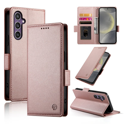 Samsung Galaxy S24 5G Magnetic Leather Wallet Case with Card Slots, Stand Function & Full Protection