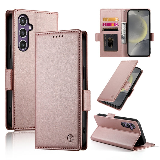 Samsung Galaxy S24 5G Magnetic Leather Wallet Case with Card Slots, Stand Function & Full Protection
