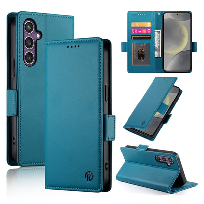 Samsung Galaxy S24 5G Magnetic Leather Wallet Case with Card Slots, Stand Function & Full Protection