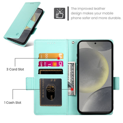 Samsung Galaxy S24 5G Magnetic Leather Wallet Case with Card Slots, Stand Function & Full Protection