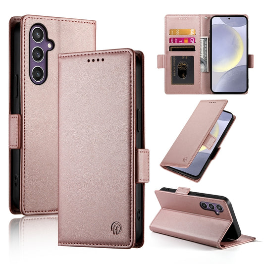 Samsung Galaxy S24+ 5G Magnetic Leather Wallet Case with Card Slots, Stand Function & Full Protection