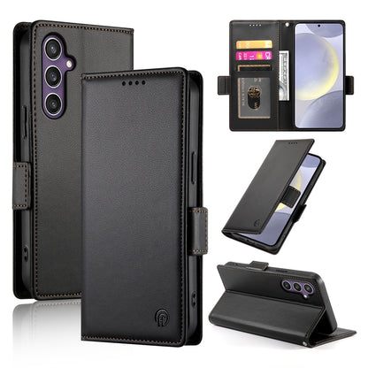 Samsung Galaxy S24+ 5G Magnetic Leather Wallet Case with Card Slots, Stand Function & Full Protection