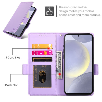 Samsung Galaxy S24+ 5G Magnetic Leather Wallet Case with Card Slots, Stand Function & Full Protection