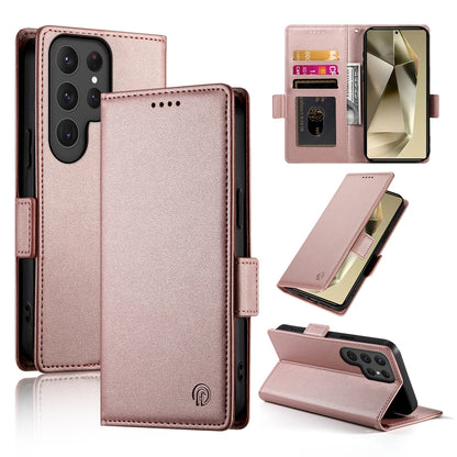 Samsung Galaxy S24 Ultra 5G Magnetic Leather Wallet Case with Card Slots, Stand Function & Full Protection