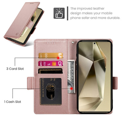 Samsung Galaxy S24 Ultra 5G Magnetic Leather Wallet Case with Card Slots, Stand Function & Full Protection