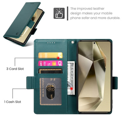 Samsung Galaxy S24 Ultra 5G Magnetic Leather Wallet Case with Card Slots, Stand Function & Full Protection