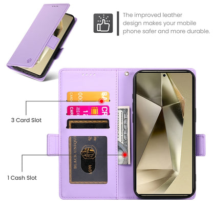 Samsung Galaxy S24 Ultra 5G Magnetic Leather Wallet Case with Card Slots, Stand Function & Full Protection