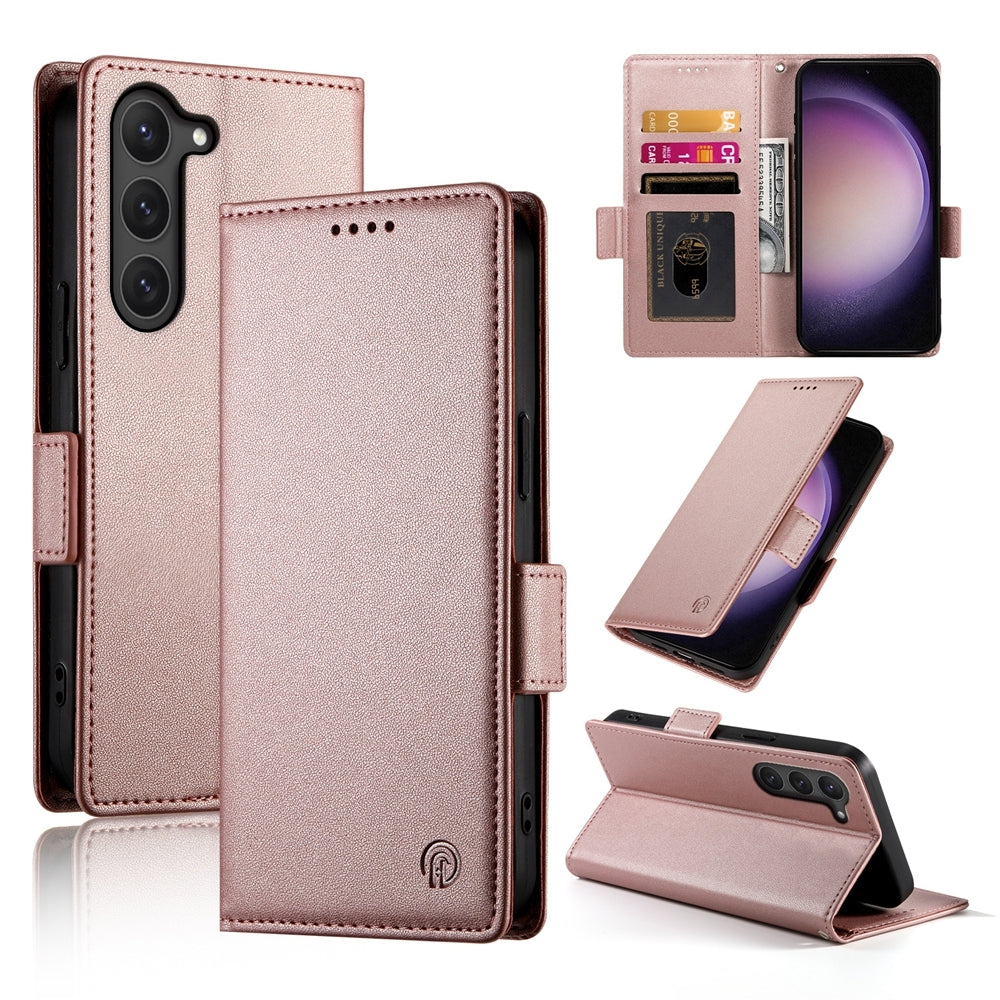 Samsung Galaxy S23 5G Magnetic Leather Wallet Case with Card Slots, Stand Function & Full Protection