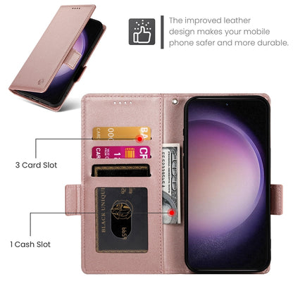 Samsung Galaxy S23 5G Magnetic Leather Wallet Case with Card Slots, Stand Function & Full Protection