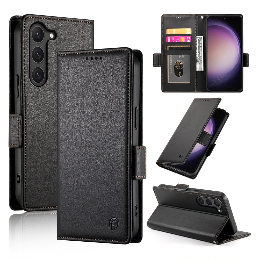 Samsung Galaxy S23 5G Magnetic Leather Wallet Case with Card Slots, Stand Function & Full Protection