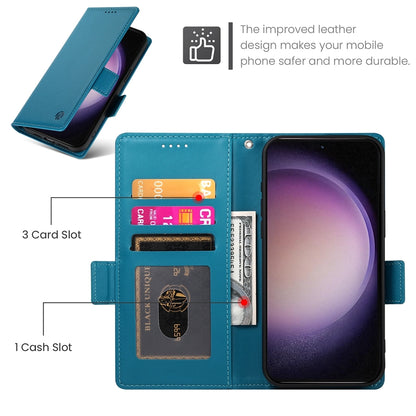 Samsung Galaxy S23 5G Magnetic Leather Wallet Case with Card Slots, Stand Function & Full Protection