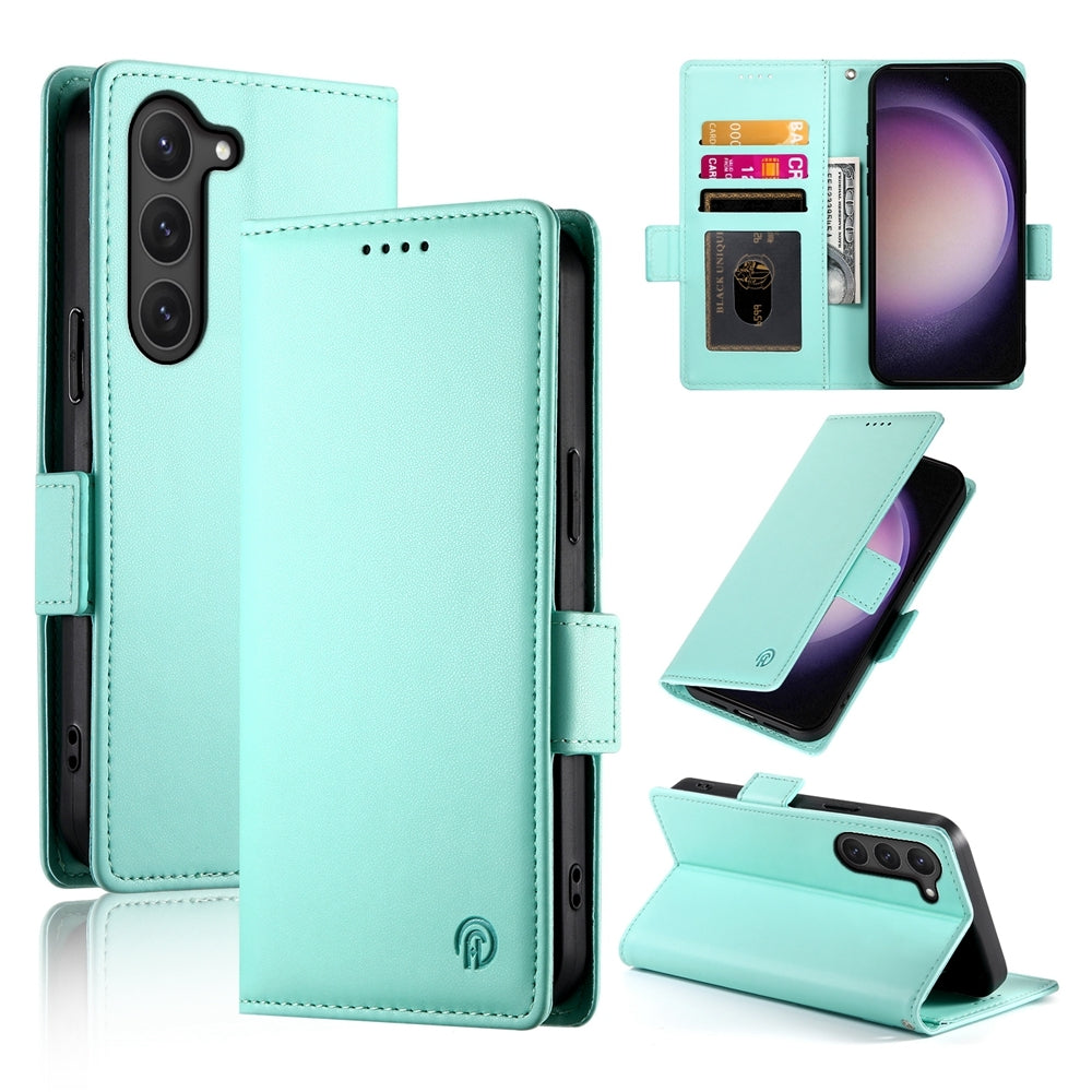 Samsung Galaxy S23 5G Magnetic Leather Wallet Case with Card Slots, Stand Function & Full Protection