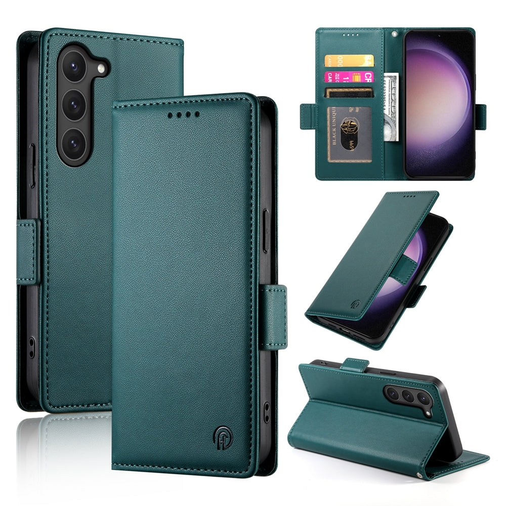 Samsung Galaxy S23 5G Magnetic Leather Wallet Case with Card Slots, Stand Function & Full Protection