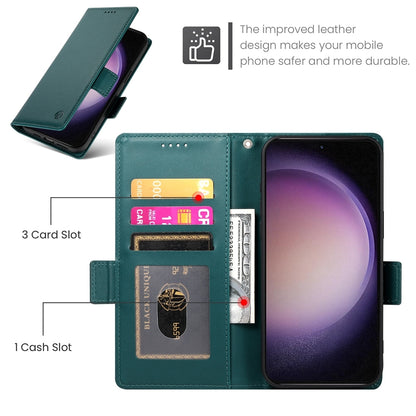 Samsung Galaxy S23 5G Magnetic Leather Wallet Case with Card Slots, Stand Function & Full Protection