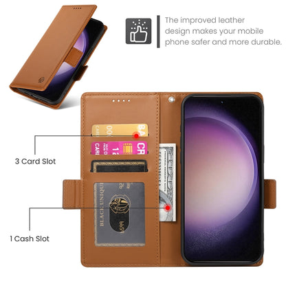 Samsung Galaxy S23 5G Magnetic Leather Wallet Case with Card Slots, Stand Function & Full Protection
