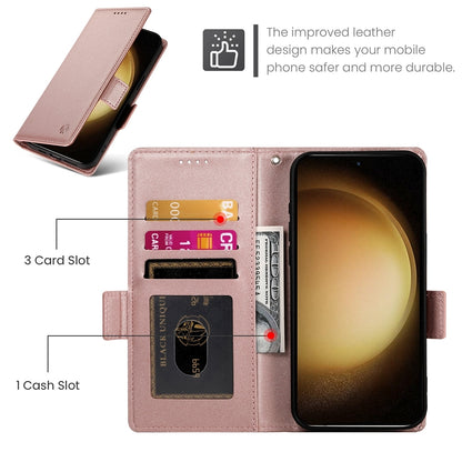 Samsung Galaxy S23+ 5G Magnetic Leather Wallet Case with Card Slots, Stand Function & Full Protection