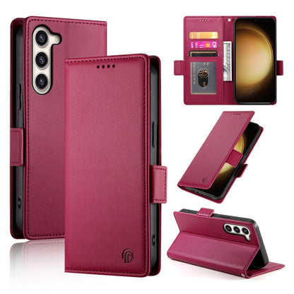 Samsung Galaxy S23+ 5G Magnetic Leather Wallet Case with Card Slots, Stand Function & Full Protection