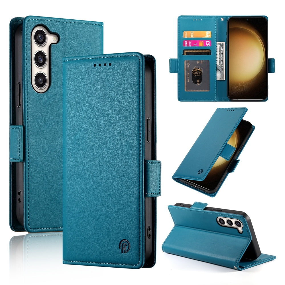 Samsung Galaxy S23+ 5G Magnetic Leather Wallet Case with Card Slots, Stand Function & Full Protection