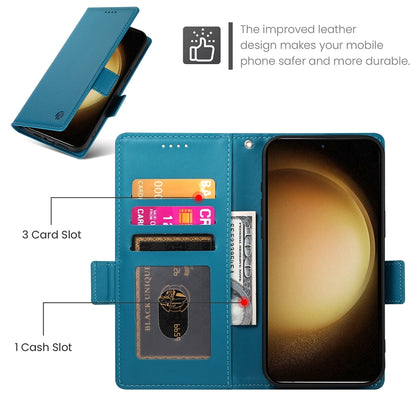 Samsung Galaxy S23+ 5G Magnetic Leather Wallet Case with Card Slots, Stand Function & Full Protection