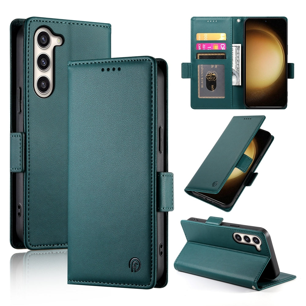 Samsung Galaxy S23+ 5G Magnetic Leather Wallet Case with Card Slots, Stand Function & Full Protection