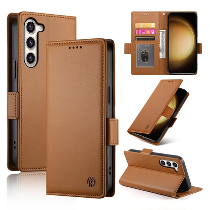 Samsung Galaxy S23+ 5G Magnetic Leather Wallet Case with Card Slots, Stand Function & Full Protection