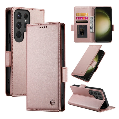 Samsung Galaxy S23 Ultra 5G Magnetic Leather Wallet Case with Card Slots, Stand Function & Full Protection