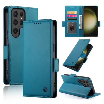 Samsung Galaxy S23 Ultra 5G Magnetic Leather Wallet Case with Card Slots, Stand Function & Full Protection