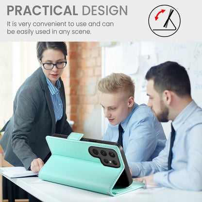 Samsung Galaxy S23 Ultra 5G Magnetic Leather Wallet Case with Card Slots, Stand Function & Full Protection