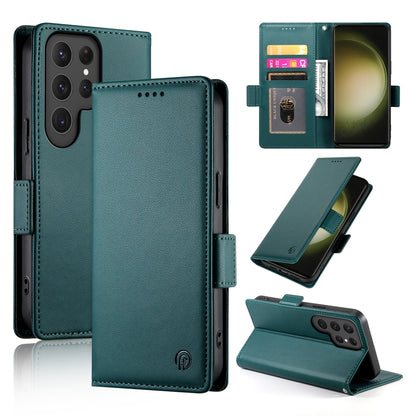 Samsung Galaxy S23 Ultra 5G Magnetic Leather Wallet Case with Card Slots, Stand Function & Full Protection