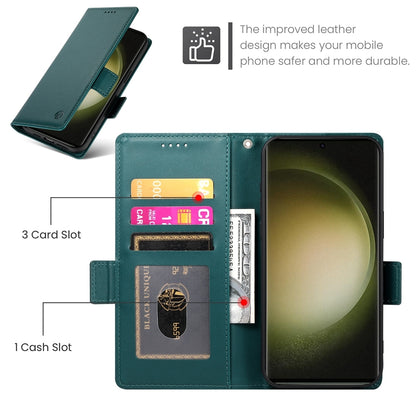Samsung Galaxy S23 Ultra 5G Magnetic Leather Wallet Case with Card Slots, Stand Function & Full Protection