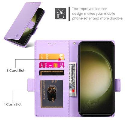 Samsung Galaxy S23 Ultra 5G Magnetic Leather Wallet Case with Card Slots, Stand Function & Full Protection