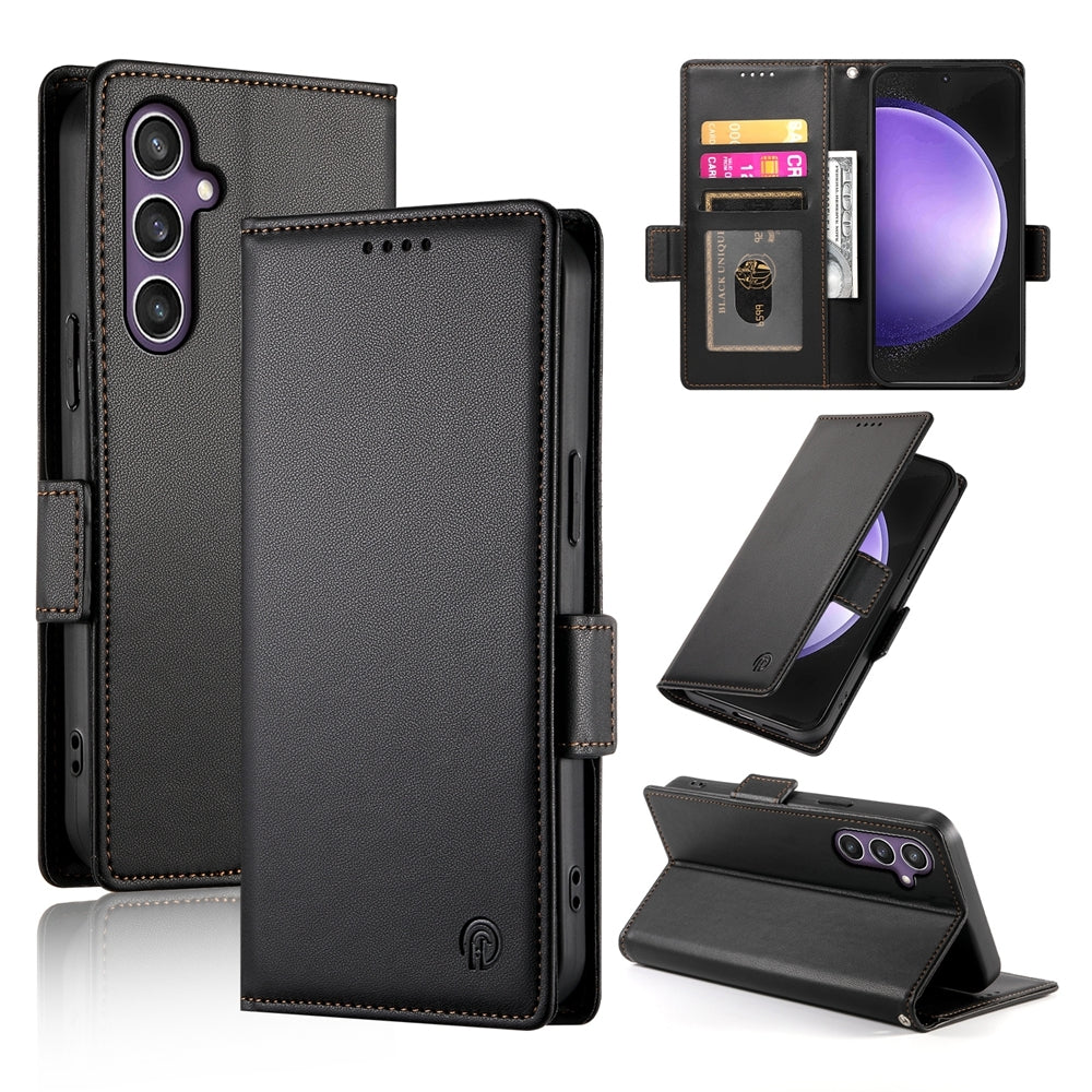 Samsung Galaxy S23 FE 5G Magnetic Leather Wallet Case with Card Slots, Stand Function & Full Protection