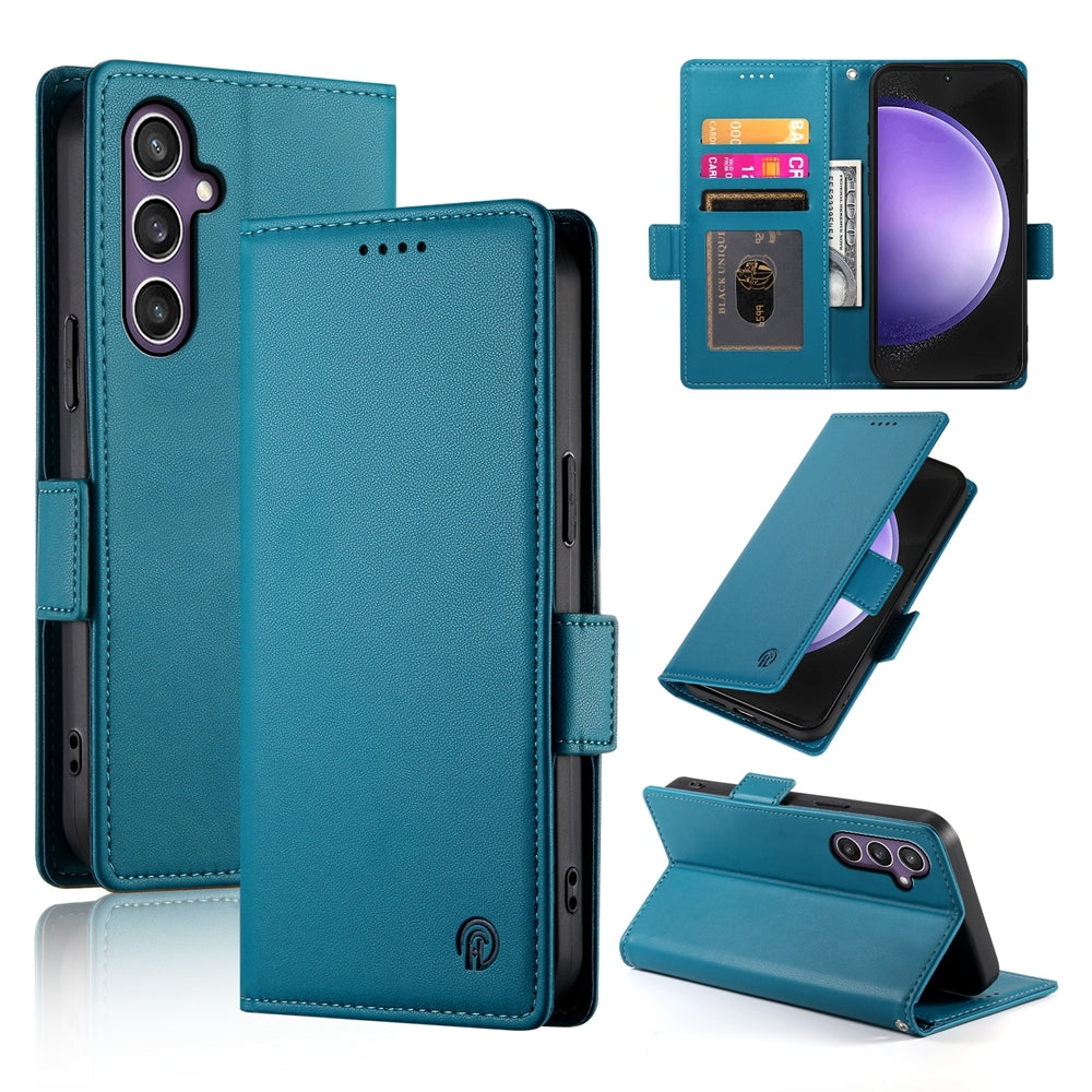 Samsung Galaxy S23 FE 5G Magnetic Leather Wallet Case with Card Slots, Stand Function & Full Protection