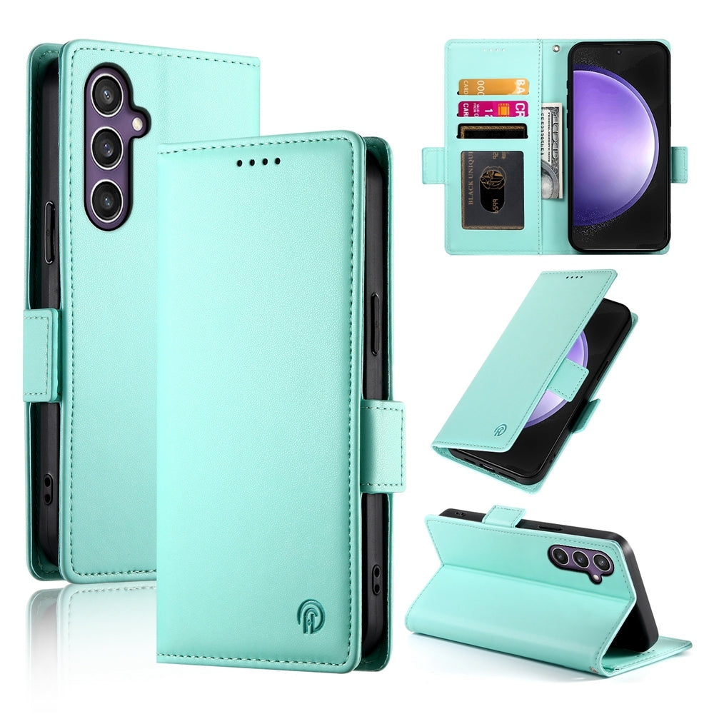 Samsung Galaxy S23 FE 5G Magnetic Leather Wallet Case with Card Slots, Stand Function & Full Protection