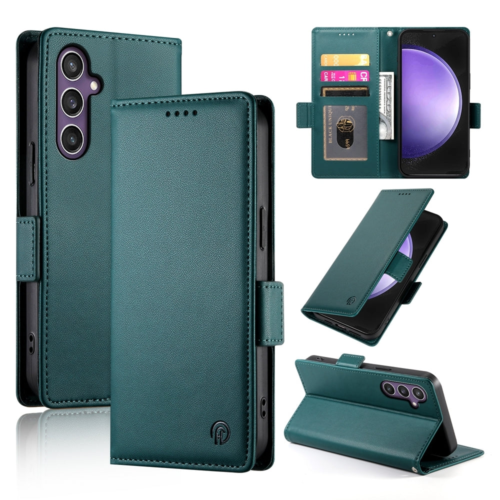 Samsung Galaxy S23 FE 5G Magnetic Leather Wallet Case with Card Slots, Stand Function & Full Protection