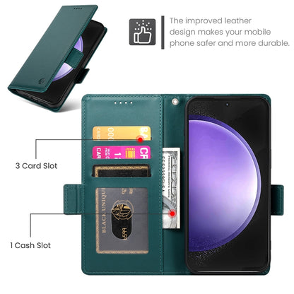 Samsung Galaxy S23 FE 5G Magnetic Leather Wallet Case with Card Slots, Stand Function & Full Protection